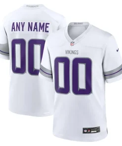 Exceptional Minnesota Vikings Nike Alternate Custom Game Jersey