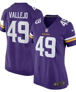 Premium Tanner Vallejo Minnesota Vikings Nike Women's Team Game Jersey