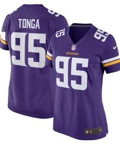 Marvelous Khyiris Tonga Minnesota Vikings Nike Women's Home Game Player Jersey