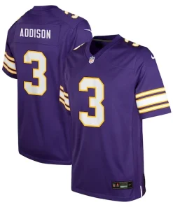 Exquisite Jordan Addison Minnesota Vikings Nike Youth Alternate Player Game Jersey