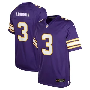 Exquisite Jordan Addison Minnesota Vikings Nike Youth Alternate Player Game Jersey