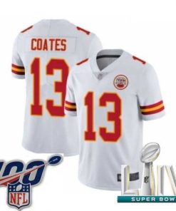 High quality 2020 Super Bowl LIV Kansas City Chiefs #13 Sammie Coates White Vapor Untouchable Limited Player Football Jersey