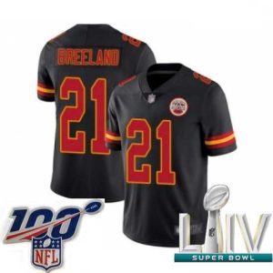 Exceptional 2020 Super Bowl LIV Kansas City Chiefs #21 Bashaud Breeland Limited Black Rush Vapor Untouchable Football Jersey