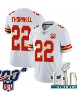 Finest 2020 Super Bowl LIV Kansas City Chiefs #22 Juan Thornhill White Vapor Untouchable Limited Player Football Jersey