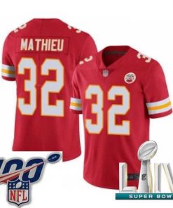 High quality 2020 Super Bowl LIV Kansas City Chiefs #32 Tyrann Mathieu Red Team Color Vapor Untouchable Limited Player Football Jersey