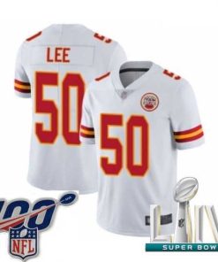 Marvelous 2020 Super Bowl LIV Kansas City Chiefs #50 Darron Lee White Vapor Untouchable Limited Player Football Jersey