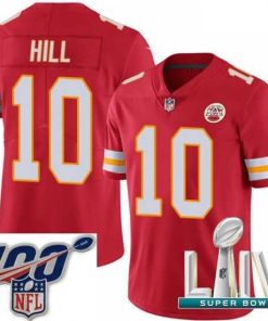 Marvelous 2020 Super Bowl LIV Nike Kansas City Chiefs #10 Tyreek Hill Red Team Color Vapor Untouchable Limited Player NFL Jersey