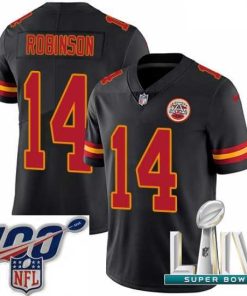 High quality 2020 Super Bowl LIV Nike Kansas City Chiefs #14 Demarcus Robinson Limited Black Rush Vapor Untouchable NFL Jersey