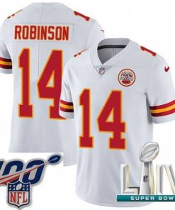 Gorgeous 2020 Super Bowl LIV Nike Kansas City Chiefs #14 Demarcus Robinson White Vapor Untouchable Limited Player NFL Jersey