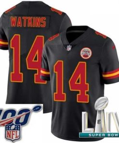 Superb 2020 Super Bowl LIV Nike Kansas City Chiefs #14 Sammy Watkins Limited Black Rush Vapor Untouchable NFL Jersey