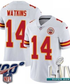 Superb 2020 Super Bowl LIV Nike Kansas City Chiefs #14 Sammy Watkins White Vapor Untouchable Limited Player NFL Jersey