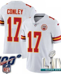 Premium 2020 Super Bowl LIV Nike Kansas City Chiefs #17 Chris Conley White Vapor Untouchable Limited Player NFL Jersey