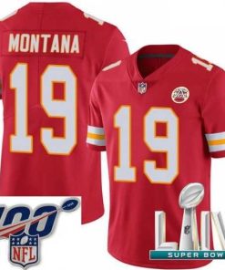 Marvelous 2020 Super Bowl LIV Nike Kansas City Chiefs #19 Joe Montana Red Team Color Vapor Untouchable Limited Player NFL Jersey