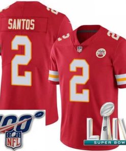 Finest 2020 Super Bowl LIV Nike Kansas City Chiefs #2 Cairo Santos Red Team Color Vapor Untouchable Limited Player NFL Jersey