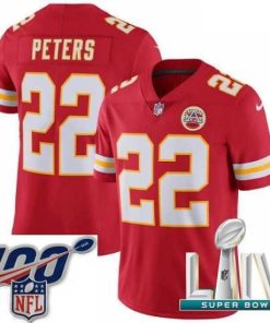 Outstanding 2020 Super Bowl LIV Nike Kansas City Chiefs #22 Marcus Peters Red Team Color Vapor Untouchable Limited Player NFL Jersey