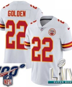 High quality 2020 Super Bowl LIV Nike Kansas City Chiefs #22 Robert Golden White Vapor Untouchable Limited Player NFL Jersey