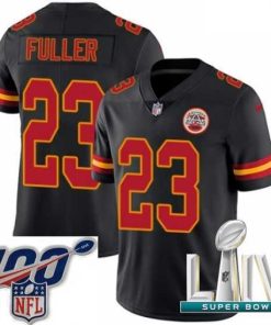 Premium 2020 Super Bowl LIV Nike Kansas City Chiefs #23 Kendall Fuller Limited Black Rush Vapor Untouchable NFL Jersey