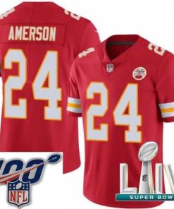 Exceptional 2020 Super Bowl LIV Nike Kansas City Chiefs #24 David Amerson Red Team Color Vapor Untouchable Limited Player NFL Jersey