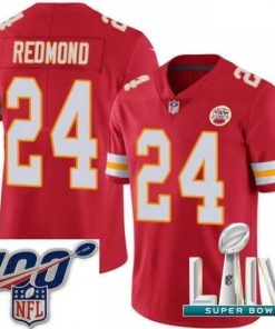 Gorgeous 2020 Super Bowl LIV Nike Kansas City Chiefs #24 Will Redmond Red Team Color Vapor Untouchable Limited Player NFL Jersey