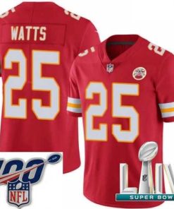 High quality 2020 Super Bowl LIV Nike Kansas City Chiefs #25 Armani Watts Red Team Color Vapor Untouchable Limited Player NFL Jersey