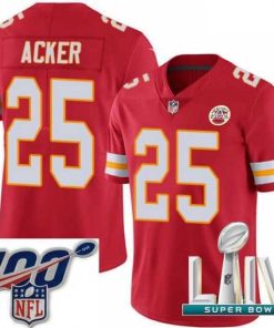 Exceptional 2020 Super Bowl LIV Nike Kansas City Chiefs #25 Kenneth Acker Red Team Color Vapor Untouchable Limited Player NFL Jersey