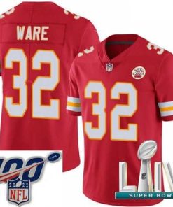 Exceptional 2020 Super Bowl LIV Nike Kansas City Chiefs #32 Spencer Ware Red Team Color Vapor Untouchable Limited Player NFL Jersey