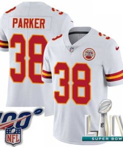 Superb 2020 Super Bowl LIV Nike Kansas City Chiefs #38 Ron Parker White Vapor Untouchable Limited Player NFL Jersey