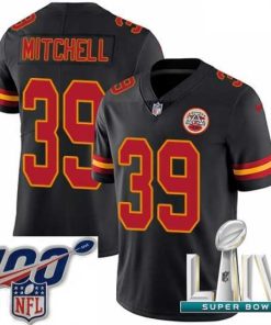 Superior 2020 Super Bowl LIV Nike Kansas City Chiefs #39 Terrance Mitchell Limited Black Rush Vapor Untouchable NFL Jersey
