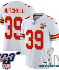 Exceptional 2020 Super Bowl LIV Nike Kansas City Chiefs #39 Terrance Mitchell White Vapor Untouchable Limited Player NFL Jersey