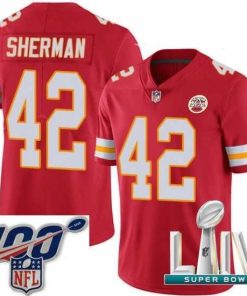 Marvelous 2020 Super Bowl LIV Nike Kansas City Chiefs #42 Anthony Sherman Red Team Color Vapor Untouchable Limited Player NFL Jersey