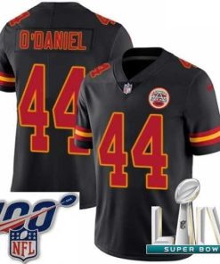 Marvelous 2020 Super Bowl LIV Nike Kansas City Chiefs #44 Dorian O'Daniel Limited Black Rush Vapor Untouchable NFL Jersey