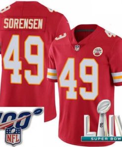 Outstanding 2020 Super Bowl LIV Nike Kansas City Chiefs #49 Daniel Sorensen Red Team Color Vapor Untouchable Limited Player NFL Jersey