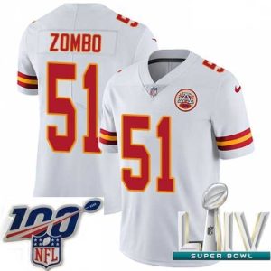 Exceptional 2020 Super Bowl LIV Nike Kansas City Chiefs #51 Frank Zombo White Vapor Untouchable Limited Player NFL Jersey