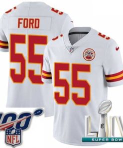 Finest 2020 Super Bowl LIV Nike Kansas City Chiefs #55 Dee Ford White Vapor Untouchable Limited Player NFL Jersey