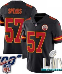 Exquisite 2020 Super Bowl LIV Nike Kansas City Chiefs #57 Breeland Speaks Limited Black Rush Vapor Untouchable NFL Jersey