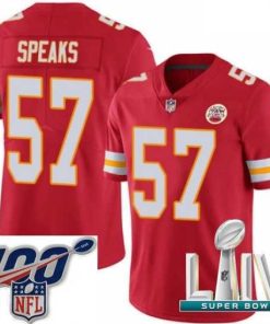 Finest 2020 Super Bowl LIV Nike Kansas City Chiefs #57 Breeland Speaks Red Team Color Vapor Untouchable Limited Player NFL Jersey