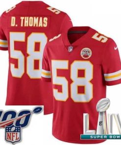 Finest 2020 Super Bowl LIV Nike Kansas City Chiefs #58 Derrick Thomas Red Team Color Vapor Untouchable Limited Player NFL Jersey