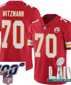 Marvelous 2020 Super Bowl LIV Nike Kansas City Chiefs #70 Bryan Witzmann Red Team Color Vapor Untouchable Limited Player NFL Jersey
