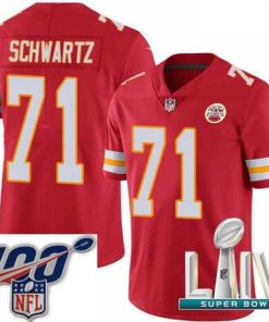 Premium 2020 Super Bowl LIV Nike Kansas City Chiefs #71 Mitchell Schwartz Red Team Color Vapor Untouchable Limited Player NFL Jersey