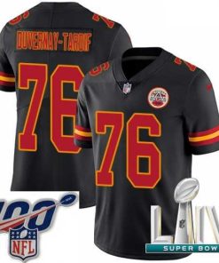 Finest 2020 Super Bowl LIV Nike Kansas City Chiefs #76 Laurent Duvernay-Tardif Limited Black Rush Vapor Untouchable NFL Jersey