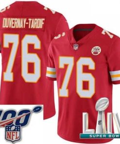 Finest 2020 Super Bowl LIV Nike Kansas City Chiefs #76 Laurent Duvernay-Tardif Red Team Color Vapor Untouchable Limited Player NFL Jersey
