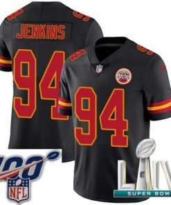 Outstanding 2020 Super Bowl LIV Nike Kansas City Chiefs #94 Jarvis Jenkins Limited Black Rush Vapor Untouchable NFL Jersey