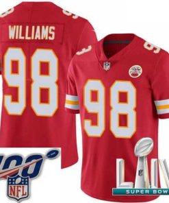 Exquisite 2020 Super Bowl LIV Nike Kansas City Chiefs #98 Xavier Williams Red Team Color Vapor Untouchable Limited Player NFL Jersey