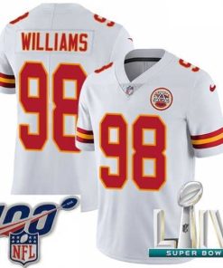 Premium 2020 Super Bowl LIV Nike Kansas City Chiefs #98 Xavier Williams White Vapor Untouchable Limited Player NFL Jersey