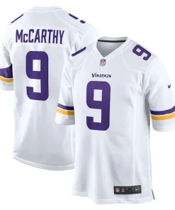 Outstanding J.J. McCarthy Minnesota Vikings Nike Game Jersey