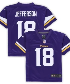High quality Justin Jefferson Minnesota Vikings Nike Preschool Game Jersey
