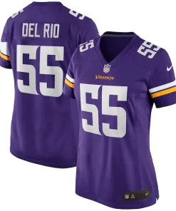 Marvelous Jack Del Rio Minnesota Vikings Nike Women's Game Retired Player Jersey
