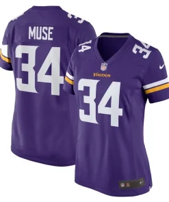 Exceptional Nick Muse Minnesota Vikings Nike Women's Home Game Player Jersey
