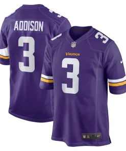 Superb Jordan Addison Minnesota Vikings Nike 2023 NFL Draft First Round Pick Game Jersey