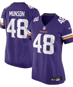 Outstanding Calvin Munson Minnesota Vikings Nike Women's Game Jersey